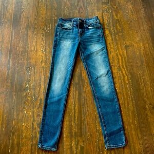 American Eagle Outfitters blue high-rise jeggings